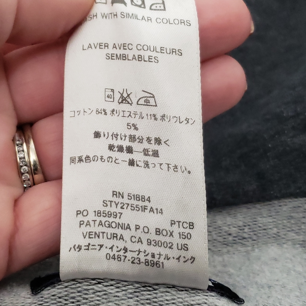 Patagonia Sz XS Letter 'P'  Full Zip Hoodie - Picture 12 of 14